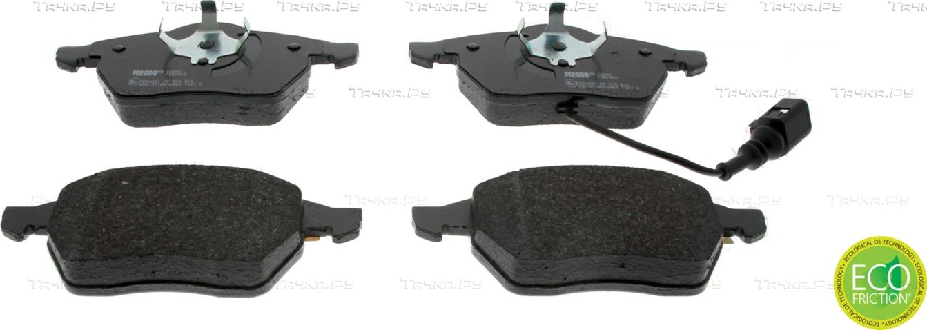 Тормозные колодки Ferodo Premier Eco Friction передние для Volkswagen Bora 1998-2005. Артикул FDB1463
