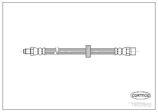 Тормозной шланг Corteco передний для Volvo 960 I 1994-1996. Артикул 19025852