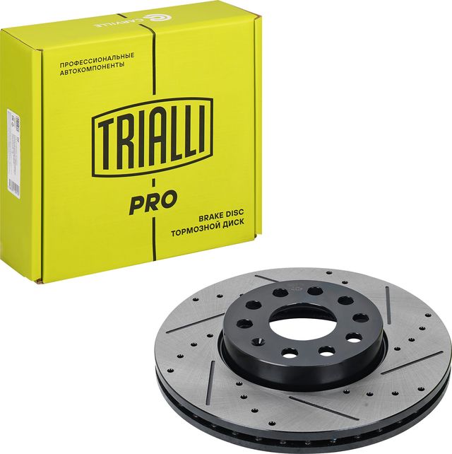 Тормозной диск Trialli передний для Audi A3 III (8V) 2012-2026. Артикул DF 279s