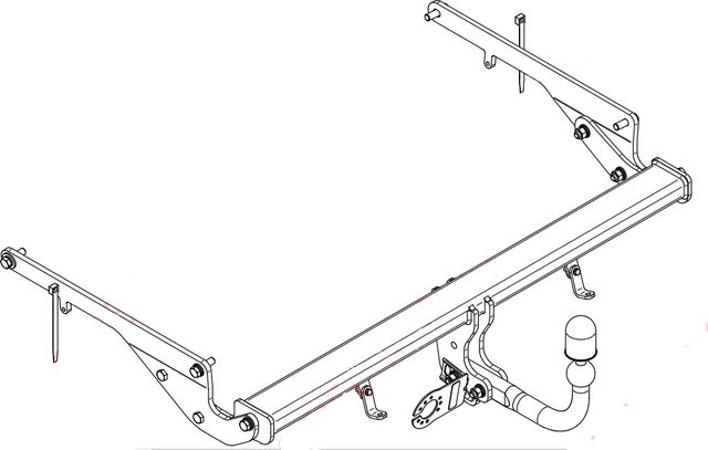 Фаркоп Steinhof для Mazda CX-9 II 2017-2026. Артикул M-065