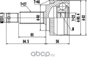Комплект ШРУСа (Dynamatrix-Korea). Артикул DCV824095
