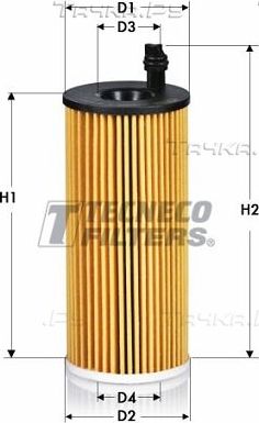 Масляный фильтр  Tecneco Filters для BMW 2 F22 2014-2026. Артикул OL06014E