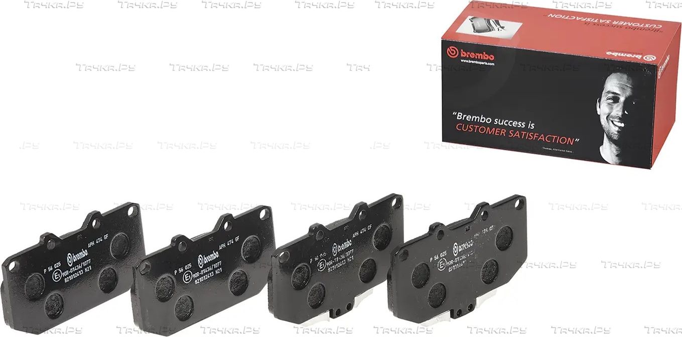 Тормозные колодки Brembo PRIME LINE передние для Subaru Impreza II 2000-2008. Артикул P 56 025