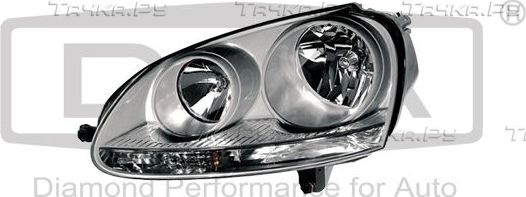 Фара передняя основная DPA левая для Volkswagen Golf V 2003-2009. Артикул 89410196202