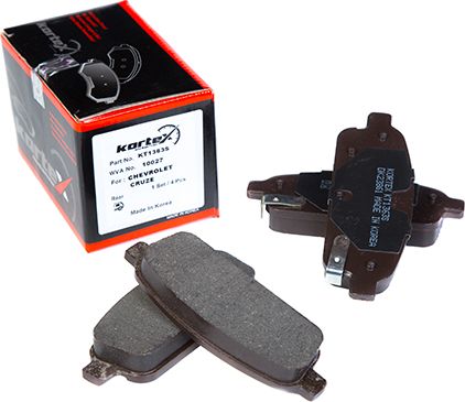 Колодки торм. задн. (Kortex). Артикул KT1363S