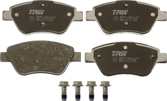 Тормозные колодки TRW COTEC передние для Fiat Albea 2001-2012. Артикул GDB1579