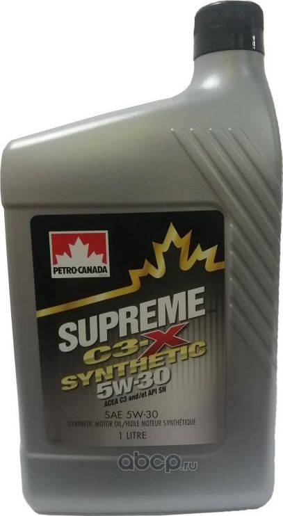 Масло моторное PETRO-CANADA Supreme C3-X Synthetic 5W30 1L MOSNX53C12. Артикул MOSNX53C12