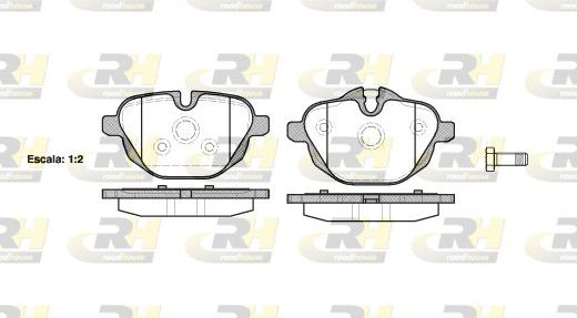 Тормозные колодки RoadHouse задние для Alpina D3 E90/E92 2008-2013. Артикул 21421.00