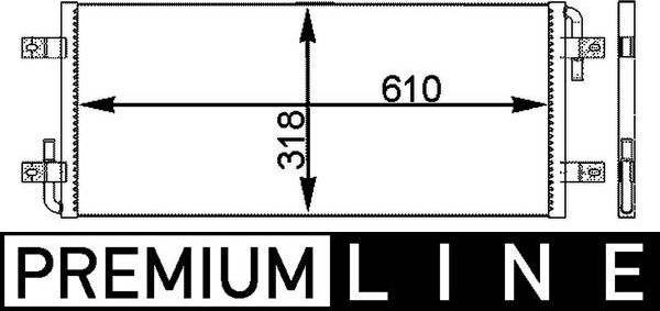 Радиатор низкотемпературный Mahle Premium для Volvo  FM 2005-2026. Артикул CIR 22 000P