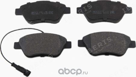 КОЛОДКИ ТОРМ.ПЕРЕД., К-Т С ДАТЧИКОМ OPEL/FIAT BRAVO II (198), PUNTO IV (199) (Iberis). Артикул IB153211