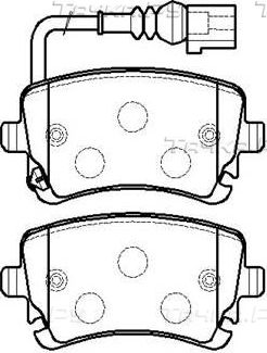 Тормозные колодки HSB задние для Volkswagen Transporter T5 2009-2015. Артикул HP8543