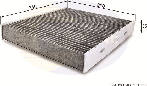 Салонный фильтр Comline для Ford Galaxy II 2006-2015. Артикул EKF161A