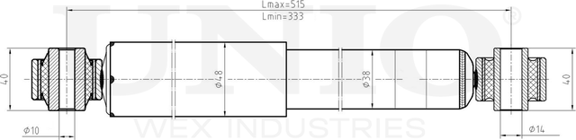 Амортизатор подвески (Unio). Артикул SAB-10499