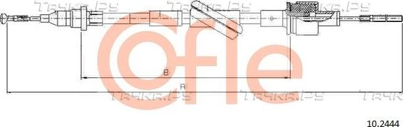 Трос сцепления Cofle для Ford Transit V 1994-2000. Артикул 92.10.2444