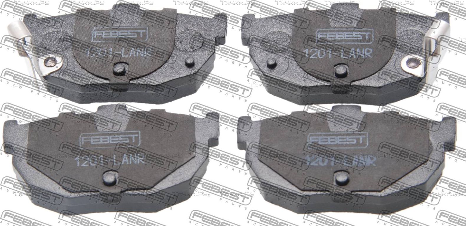 Тормозные колодки Febest задние для Hyundai Coupe I (RD) 1996-2002. Артикул 1201-LANR