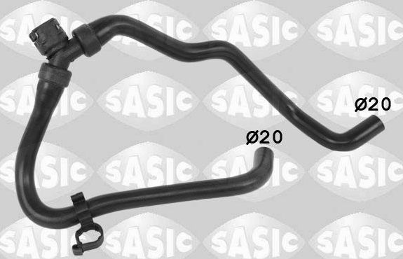 Патрубок радиатора (системы охлаждения) Sasic для Opel Astra J 2009-2015. Артикул 3406401