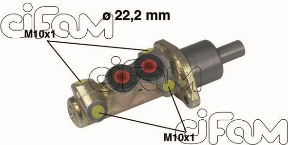 Тормозной цилиндр главный Cifam (Чугун) для Volkswagen Caddy II 1995-2004. Артикул 202-196