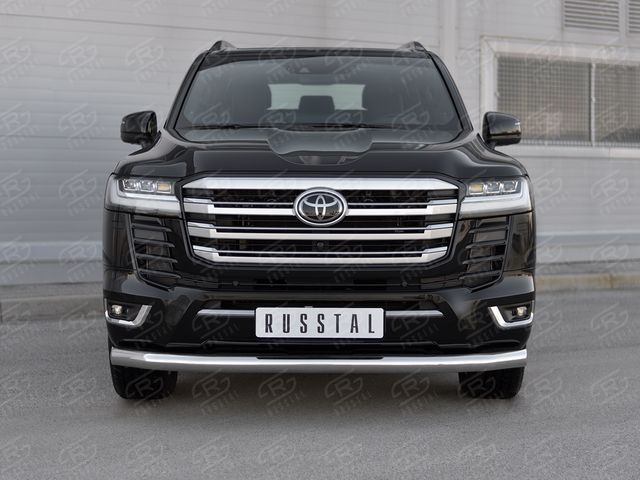 Защита RusStal переднего бампера d76 (секции) для Toyota Land Cruiser 300 70th Anniversary 2021-2026. Артикул TLCZ-003631