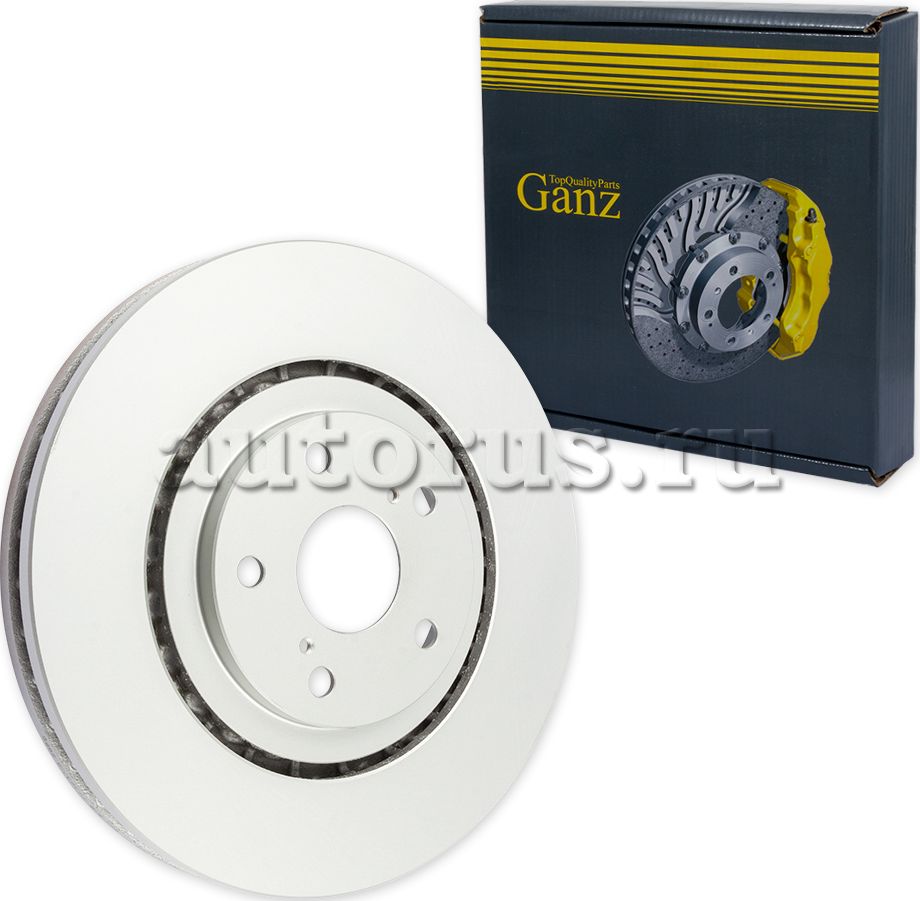 Диск тормозной передний с покрытием (Ganz). Артикул GIJ06092