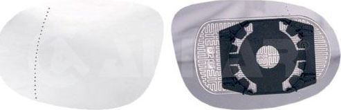 Зеркальное стекло бокового зеркала Alkar. Артикул 6401533