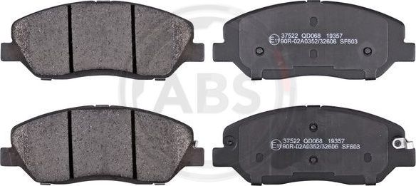 Тормозные колодки ABS. Артикул 37522