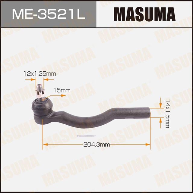 Наконечник рулевой тяги Masuma. Артикул ME-3521L