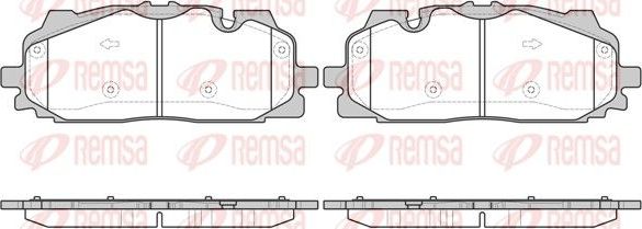 Тормозные колодки Remsa передние для Audi A4 V (B9) 2015-2026. Артикул 1667.00