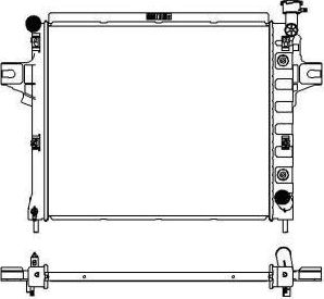 Радиатор охлаждения двигателя Sakura. Артикул 3231-1004