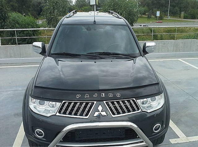 Дефлектор VT52 для капота Mitsubishi Pajero Sport II 2008-2015. Артикул MSH02VT