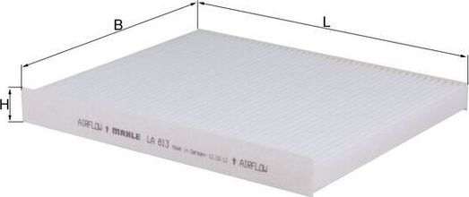 Салонный фильтр Mahle. Артикул LA 813