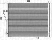 Радиатор кондиционера (конденсатор) Magneti Marelli. Артикул 350203929000