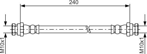 Тормозной шланг Bosch. Артикул 1 987 481 553