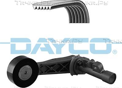 Приводной ремень поликлиновой с роликами (комплект) Dayco для Peugeot 508 I 2012-2018. Артикул KPV284