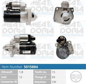 Стартер Meat & Doria для Citroen C3 II 2014-2016. Артикул 5015884