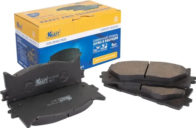 Колодки дисковые передние Toyota Camry (V40) /Lexus ES350 (Kraft). Артикул KT091435