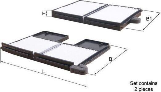 Салонный фильтр Mahle для Toyota Carina E 1992-1997. Артикул LA 186/S