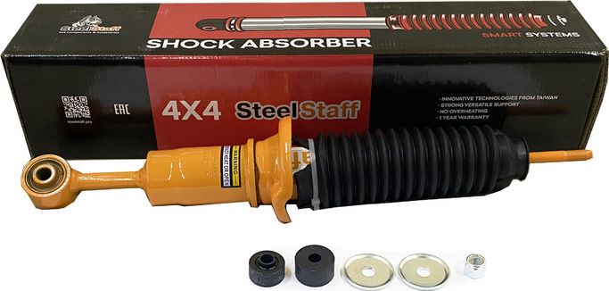 Амортизатор передний SteelStaff (Foam Cell) для Toyota Fortuner II 2015-2026, лифт 45 мм. Артикул SSF-3132