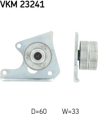 Направляющий (ведущий) ролик ремня ГРМ SKF. Артикул VKM 23241