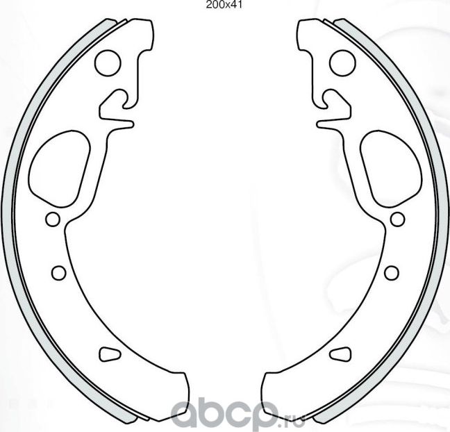 КОЛОДКА ТОРМ 1117-19,2170-72,2190-94 ЗАД ПОД ABS (К-Т) DAFMI (ДА770) Dafmi. Артикул DA770