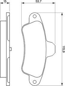 Тормозные колодки Bosch. Артикул 0 986 424 277