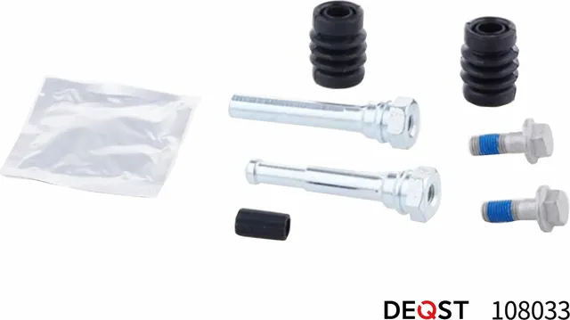 Комплект направляющих тормозного суппорта переднего (направляющая O 10 mm). (Deqst). Артикул 108033