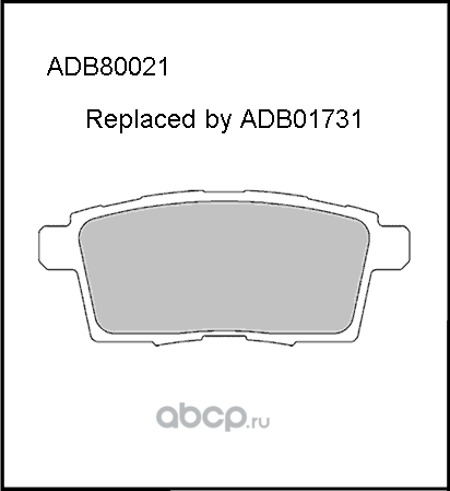 Колодки тормозные дисковые задние Allied Nippon ADB80021 Япония 1/16 компл Allied Nippon. Артикул ADB80021