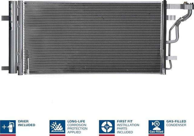 Радиатор кондиционера (конденсатор) Nissens (алюминий) для Kia Proceed III 2018-2026. Артикул 941289