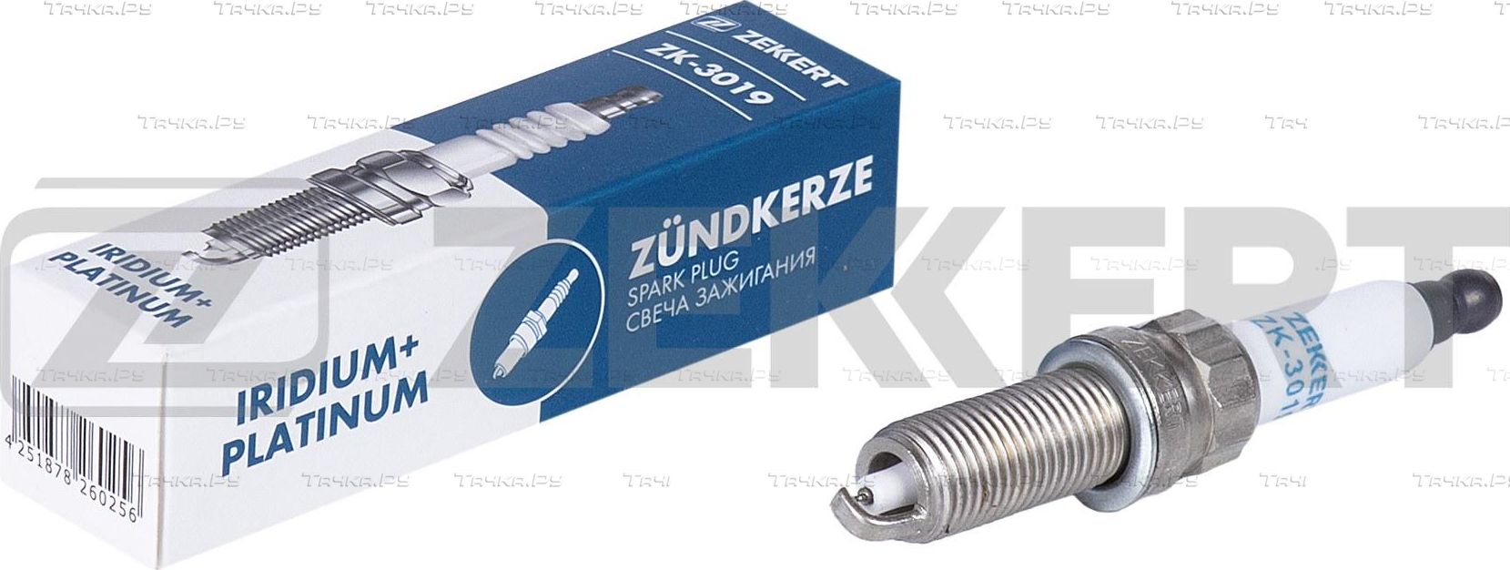 Свеча зажигания Zekkert для Citroen C4 II 2009-2026. Артикул ZK-3019