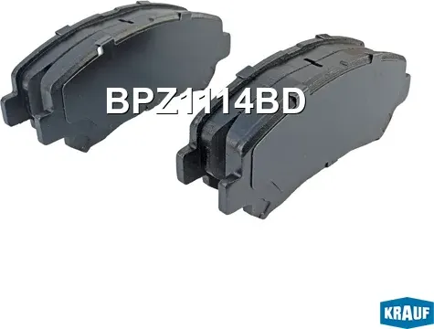 Колодки тормозные дисковые Krauf. Артикул BPZ1114BD
