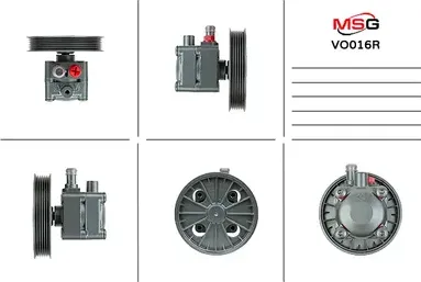 Насос ГУР Volvo S40 1995-2003 rebuild (MSG). Артикул VO016R