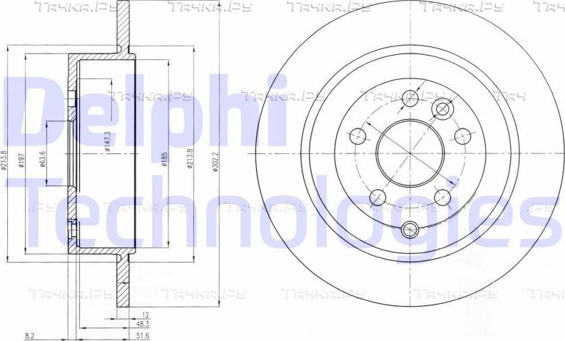 Тормозной диск Delphi. Артикул BG4124C