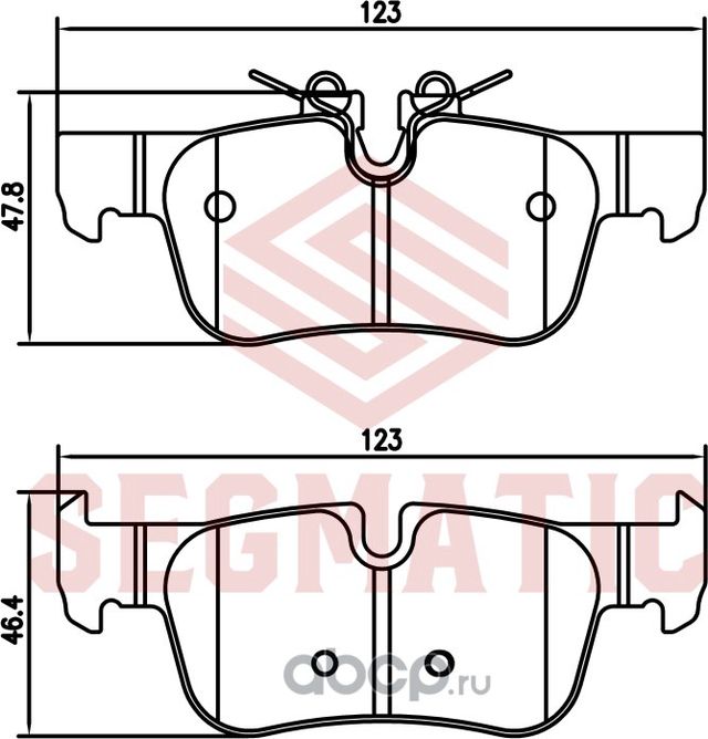 Колодка торм диск зад (Segmatic). Артикул SGBP2784