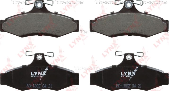 Тормозные колодки LYNXauto задние для Daewoo Korando 1999-2001. Артикул BD-1802