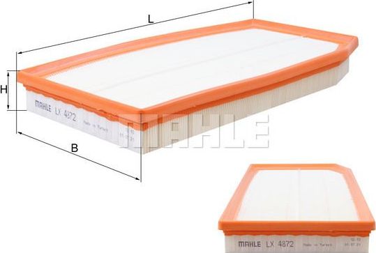 Воздушный фильтр Mahle. Артикул LX 4872